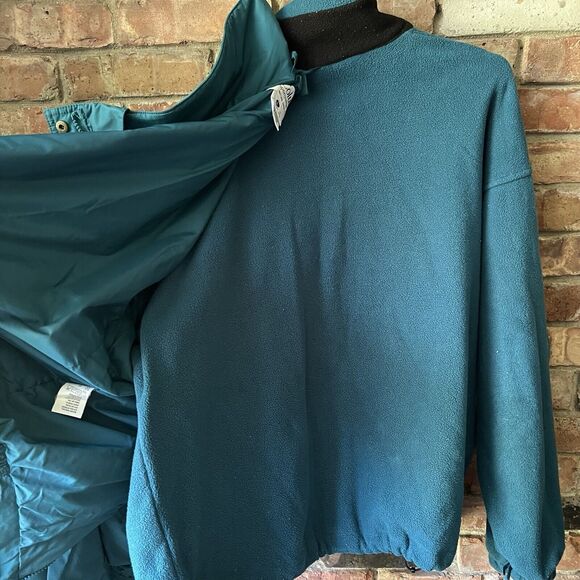 Vintage Columbia Bugaboo Jacket Women L Blue Black Colorblock 90s 2-In-1 - Picture 6 of 16